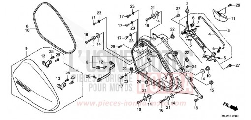 R. SADDLEBAG NT700VAB de 2011
